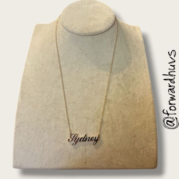 Bundle Sale 3 for $15 | “Sydney” Nameplate Necklace – 18” Chain with Extension - Picture 4 of 8